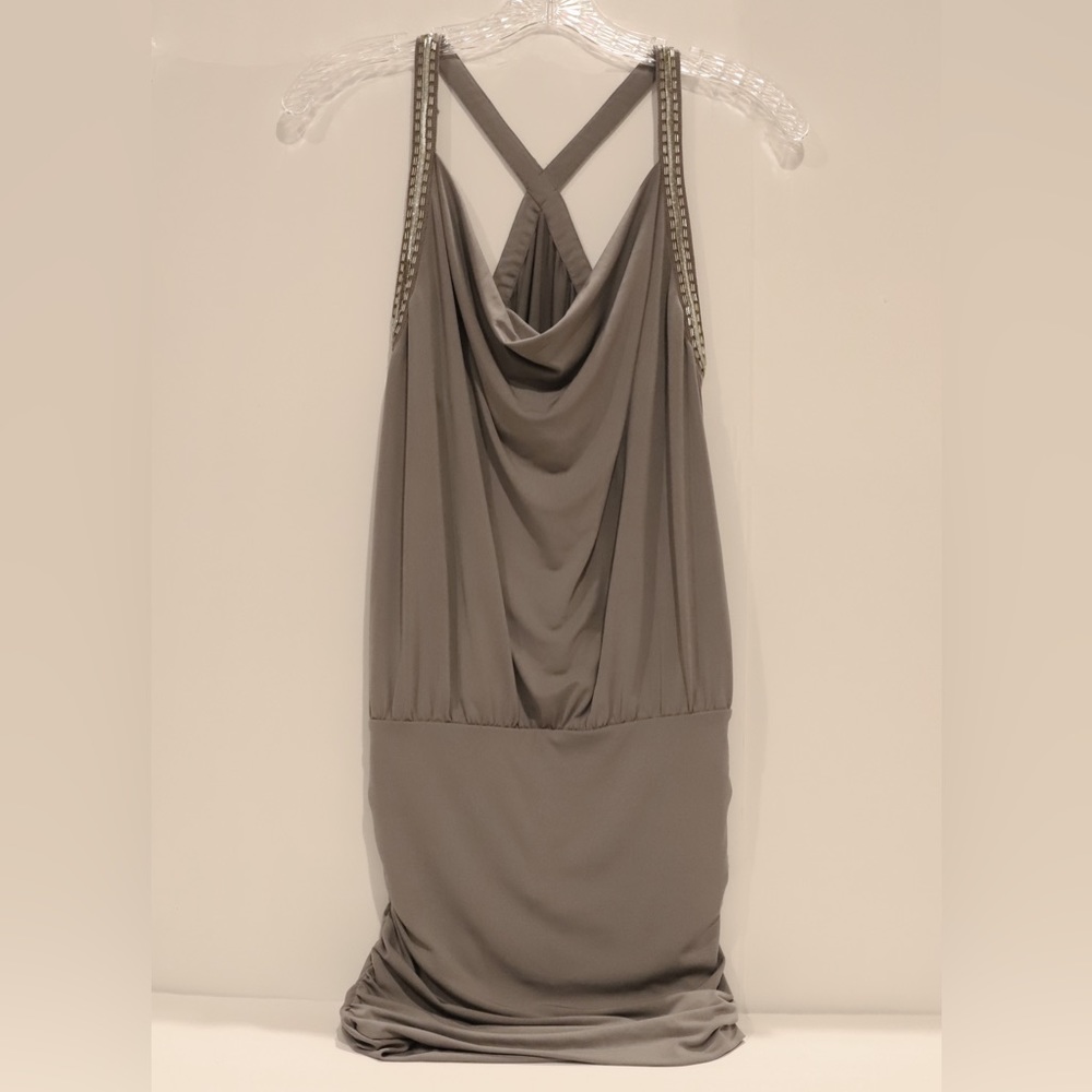 GUESS S/L Open Back Chain Dress